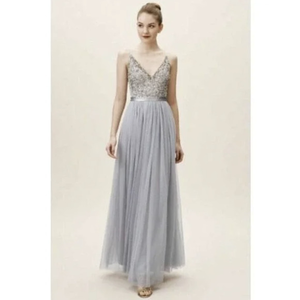 NWT NEW BHLDN ANTHROPOLOGIE AVERY DRESS LAV‎ VIOLET PLUS SZ 22